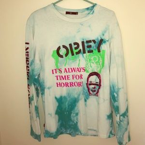 OBEY tie dye long sleeve